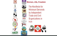 Charter of minimum demands of independent trade union and civil organizations of Iran